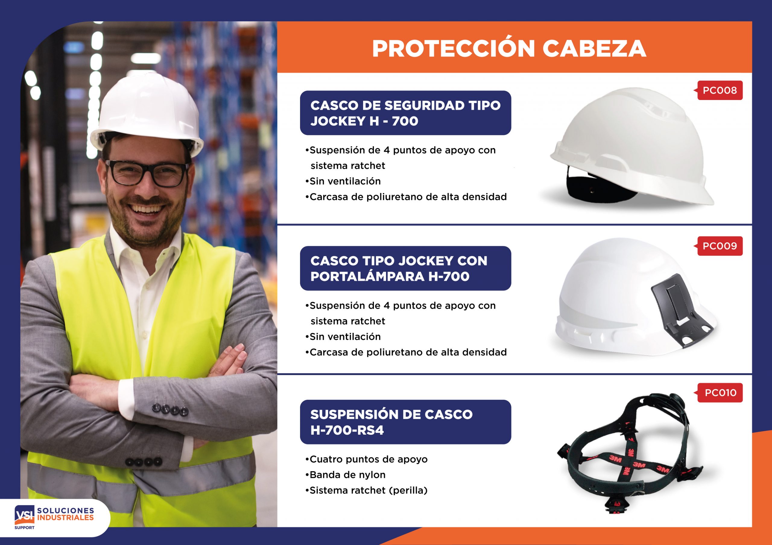 Tipos de protección de la cabeza